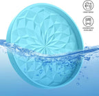 ME.FAN Car Coasters for Cup Holders [4 Pack] - 2.75In Silicone Auto Mug Mats - Universal Non-Slip Recessed Car Interior AccessoriesSky Blue