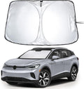 Windshield Sun Shade Compatible for Volkswagen VW ID.4 2021–2026 | Custom Fit EV Front Window Sunshade | Foldable Heat & UV Reflective Sun Visor