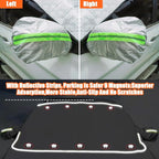 Car Windshield Cover for Ice and Snow - Magnetic Car Windshield Snow Cover, Winter Frost Guard Car Window Covers Snow Shield Ice Cover & 4-Layer, Anti-UV for Most Cars Big Size (67x 59in)