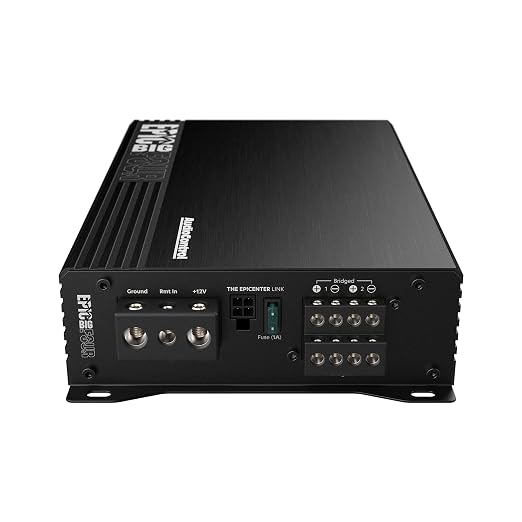 EPICBIGFOUR 4-Channel Amplifier Car Audio 1400W RMS, Compact Digital Class D, Includes ACR-E Bass Knob, High/Low Pass Crossover, Line Level Inputs, Epicenter Link, Smart Auto Protection