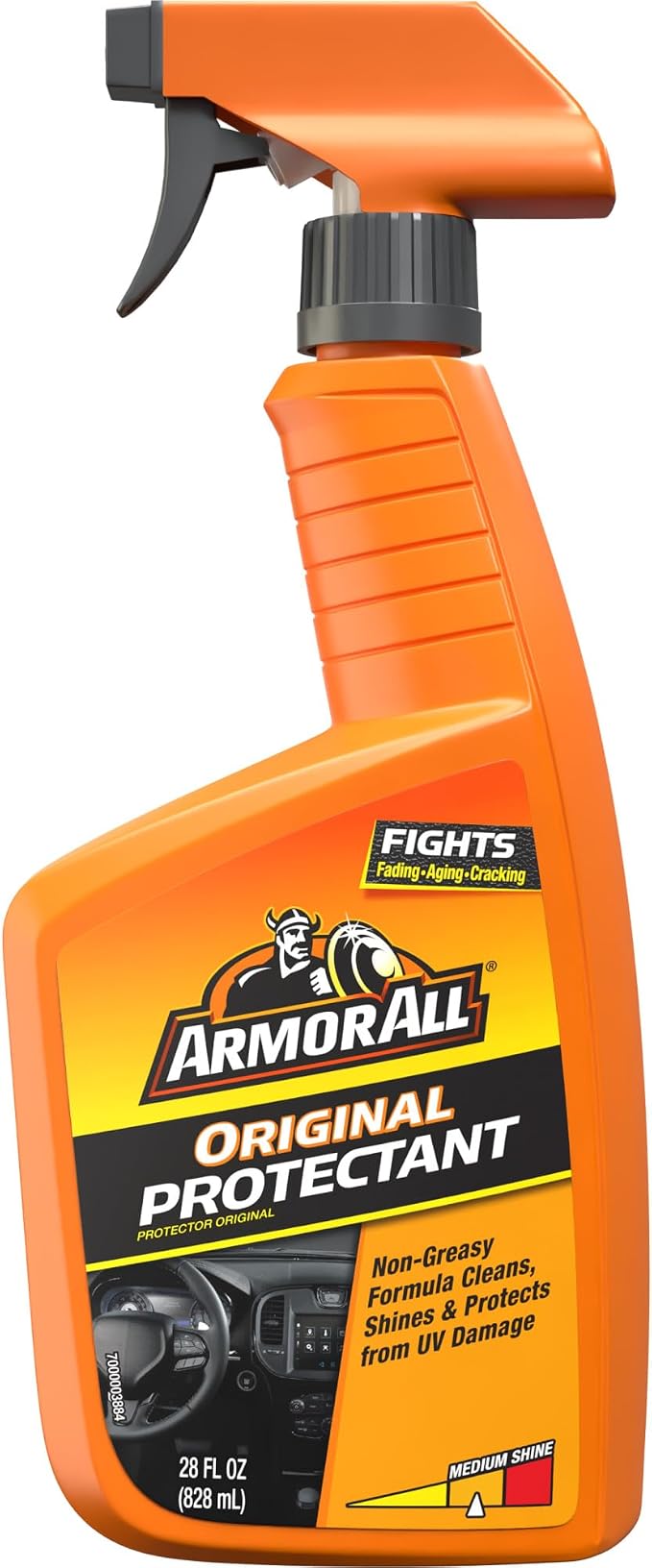 Streak-Free Original Protectant Spray, Car Interior Cleaner, 28oz | Car cleaning spray, dashboard cleaner for car interior safe on vinyl, rubber, plastic; apply with cloth, not for controls