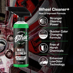 Ethos Wheel Cleaner - Car Wheel Cleaner Spray - Rim Cleaner Spray Brake Dust, Iron Remover - Color Change Technology - Professional Strength Formula (16 oz (2Pack))