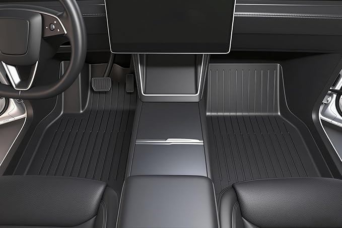 Tesla Model Y Juniper 2025 2026 Floor Mats & Cargo Liners Full Set 10 PCS Extra-Thick TPE CabinProtect™ for 5-Seater | All-Weather Pet & Child-Friendly Accessories(Not for Standard)