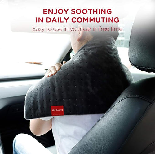 12V/24V Car Electric Blanket for Back, 4 Heat Settings, 11Auto-Off, Portable Mini Travel Blanket for Neck, Shoulders, Hip, Waist, Truck, SUV, 12" x 24" Washable for Drivers Women Men Winter