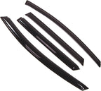 WD2-311 Dark Smoke 4 Pcs Set Window Visor (Outside Mount) Deflector Rain Guard Compatible with 2007-2015 Mazda CX-9