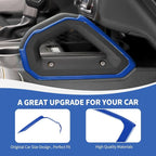 Center Console Dash Grab Handle Cover Trim Compatible with 2021-2024 Ford Bronco Blue Interior Accessories (Not for Bronco Sport)