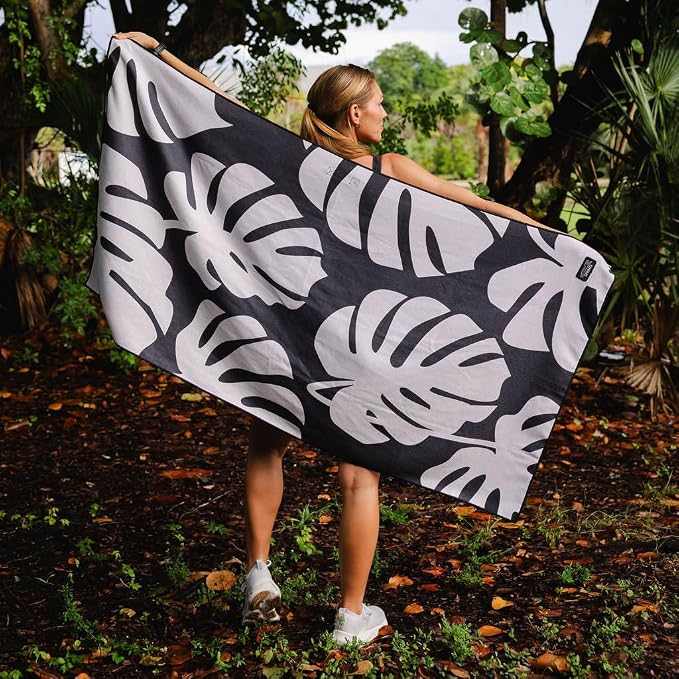 Athletic Running Towel, Full-Sized, Car Seat Cover - Performance Microfiber (Monstera of Race's Past)