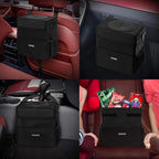 Car Trash Can with Lid - Hanging Trash Bin Garbage Can for Car SUV, Leak-Proof Collapsible Automotive Truck Organizer Road Trip Essentials(3.2 Gallon/12L)