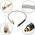 21’’ Tire Inflator Gauge Hose Replacement, 3/8-24 UNF Threads