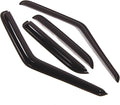 WD2-081 Dark Smoke 2 Pcs Set Window Visor (Outside Mount) Deflector Rain Guard Compatible with 1995-2005 Chevrolet Blazer