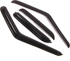 WD2-081 Dark Smoke 2 Pcs Set Window Visor (Outside Mount) Deflector Rain Guard Compatible with 1995-2005 Chevrolet Blazer