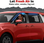Carnival Rain Guards - Window Visors for Kia Carnival 2022-2025 2026, Outside-Mount Tape-On Side Window Wind Deflectors for Carnival Accessories, Vent Visors Shades Rainproof 4PCS