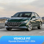 in-Channel Rain Guards for Hyundai Elantra 2021 2022 2023 2024 2025, Vent Window Visors, Original Window Deflectors-4PCS