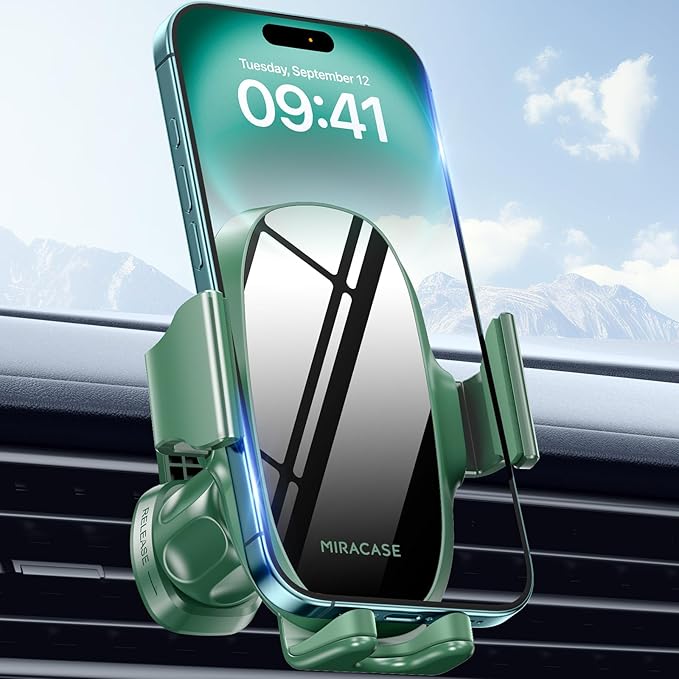 Upgraded-2nd Generation Universal Phone Holders for Your Car, Hands Free Air Vent Car Phone Holder Mount Compatible with iPhone 16/15/14/13/12/11 Series and All Phones