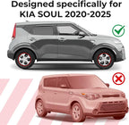 GrandWheel Window Deflectors Smoke Tinted in-Channel Side Window Vent Visor Deflectors Rain Guards Compatible with Kia Soul 2020-2026 - 4pcs. GW0791