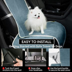 Dog Car Seat Cover for Front Seat, Dog Seat Cove Waterproof, Scratchproof Non-Slip Car Seat Protector, Universal Fit Most Cars, SUVs, Trucks, Blue