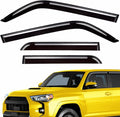 Extra Durable Window Deflectors Tape-On Window Visors Rain Guards Fit for Toyota 4Runner 2010-2024, Sun Visors, Wind Vent for Shades, Exterior Car Accessories - 4pcs. AG0112