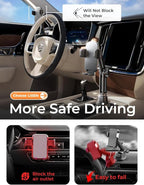 Upgraded Version Cup Holder Phone Holder 360° Adjustable Long Neck Car Phone Mount Golf Cart Phone Holder, Truck Jeep Accessories for iPhone 17 Air Pro Samsung Google and All 4-7'' Phone
