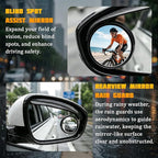 Zpana Car Blind Spot Mirrors with Rain Guard, 2 in 1 360° Adjustable Vehicle Rain Eyebrow Reversing Side Rearview, Automotive Reverse Assist Side Mirror Sunshade, Universal for SUV RV Truck