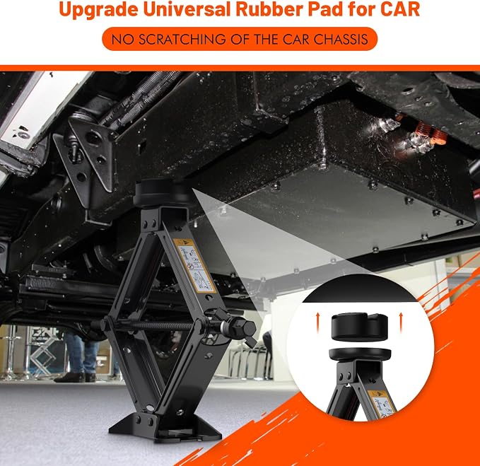 Car Jack Kit 2.5 Ton, Universal Scissor Car Jack, Portable Tire Changing Kit for Car SUV MPV
