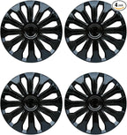 Hubcaps,16 inch hubcaps Set of 4, Wheel Rim Cover ABS Material, Snap On Car Truck SUV Replacement, for Toyota Camry Nissan Mazda etc