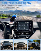 PZK Car Phone Mount for 2019-2026 Toyota Corolla/Corolla Cross 2022-2026 | Corolla Hatchback Accessories 8-inch Screen Auto Lock Car Phone Holder 360° Rotation Not Affect Vent Cell Phone Cradles