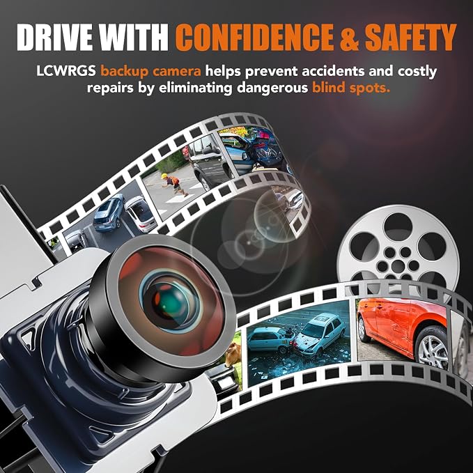 Reverse Backup Camera Compatible with Ford Escape 2014 2015 2016 | Night Vision Wide-angle Rear View Camera Parking Assist Replaces# GJ5T-19G490-AD, CJ5T-19G490-AB, EJ5T-19G490-A