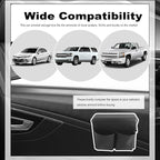 Car Armrest Storage Box for Window,Multi-functional Car Window Armrest Organizer with Storage Pocket for Phone/Tissue/Key,Universal Cars Door Organizer as Cars Elbow Rest Pads (Small)