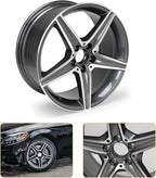 New 18x8.5" 18 Inch Premium Aluminum Alloy Wheel Rim Compatible with 2014–2016 Mercedes-Benz E-Class, E350, E400, OEM Design, Alloy Replacement Wheel, Super Duty Replacement Car Rim, OE Stock ﻿
