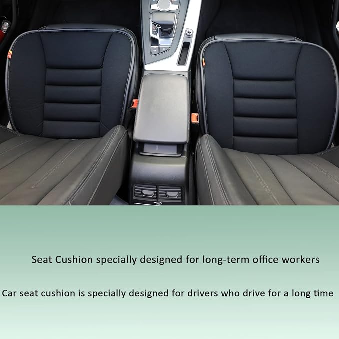 Car Seat Cushion Pad for Driving, Chair Cushion for Office/Truck with Memory Foam, Seat Cushion Comfortable and Durable Black | Memory Foam, For Driving, For Office/Truck, Comfortable and Durable