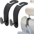 Headrest Hook (2-Pack) - Car Accessories | For Hanging Bags And Purses, Simple Seat Back Hangers, Car Essentials, Road Trip Essentials For Adults