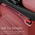 Car Seat Gap Filler 2-Pack, Universal Car Seat Gap Filler Organizer, Seat Gap Plug – Fills Gap Between Seat & Console (Red)
