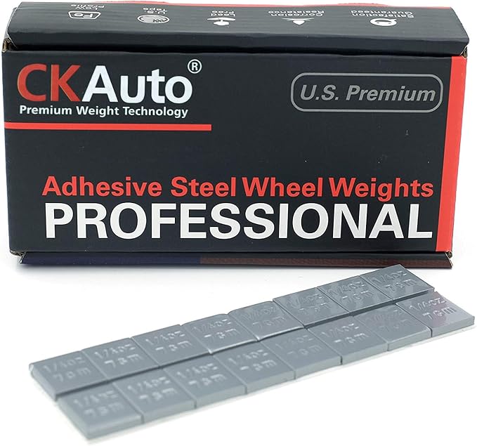 1/4oz, 0.25oz, Grey, Adhesive Stick on Wheel Weights, EasyPeel Type. Cars, Trucks, SUVs, Motorcycles, Low Profile, 60oz/Box, U.S. OEM Quality, (240pcs)