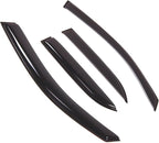 WD2-475 Dark Smoke 4 Pcs Set Window Visor (Outside Mount) Deflector Rain Guard Compatible with 1999-2003 Lexus RX300