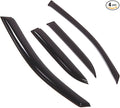 Outside Mount Window Vent Visors Rain Guards Compatible with Lexus RX300 1999-2003 | Side Window Wind Deflectors Rain Shields | Black Tinted, 4 Pcs Set, BGWV-475