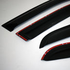 WD2-815 Dark Smoke 4 Pcs Set Window Visor (Outside Mount) Deflector Rain Guard Compatible with 2014-2018 Kia Sorento
