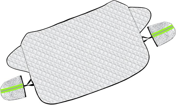 Car Windshield Snow Cover, 4 Layers Winter Frost Protection for Any Weather, Windscreen Covers with Side Mirror Covers, Front Window Automotive Covers for Car SUV Trucks
