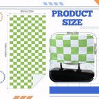 Car Seat Towel Covers with Storage Bag, 63 x 32 Inch Universal Non Slip Waterproof Sweat Protector for Car Truck, Gym Swimming Running, Machine Washable(2 Pack,Green and White Plaid)
