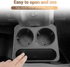 Compatible with 2025 Ford Maverick Trash Can Trash Container with Cupholder, Cup Holder Car Trash Bin Garbage Can for Ford Maverick Accessories 2025 2024 2023 2025