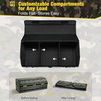 Car Trunk Organizer for SUV and Sedan, Tactical‑Green, 29.5 in | Tactical & Aerospace Oxford, Extra‑Large, Hinged Lid, Collapsible & Adjustable, Water‑Resist & Dust‑Proof