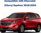 in-Channel Rain Guards Compatible with Chevy Chevrolet Equinox 2018-2024, E Xtra Durable Vent Window Deflectors, Vent Visors Car Accessories Dark Smoke 4pcs