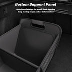 Car Trunk Organizer for SUV - 65L Collapsible Tactical MOLLE Car Storage with Reinforced Handles & Multiple Pockets, Sturdy Trunk Organizers for Groceries, Tools & Outdoor Storage (Black)