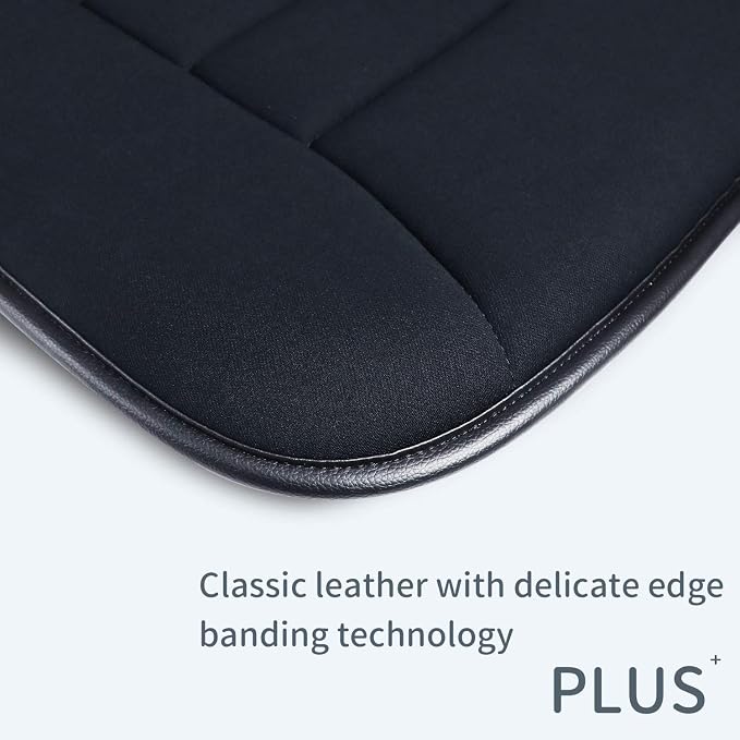 Car Seat Cushion Pad for Driving, Chair Cushion for Office/Truck with Memory Foam, Seat Cushion Comfortable and Durable Black 2" Thick