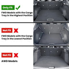 Floor Mats & Seatback Mats & Cargo Mat for Nissan Kicks 2025-2026 FWD (Not Fit AWD & 2025 Kicks Play),All Weather TPE Custom Fit Durable Floor Liners for Kicks 2025-2026 S/SR/SV Car Mats