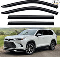 Window Visors Rain Guards for 2024 2025 2026 Toyota Grand Highlander & Lexus TX, Out-Channel Window Vent Wind Deflectors Visors Shades