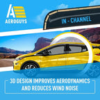 Extra Durable Window Deflectors in-Channel Window Visors Rain Guards Fit for Chevrolet (Chevy) Bolt EV 2017-2023, Sun Visors, Wind Vent for Shades, Exterior Car Accessories - 4pcs. AG0754