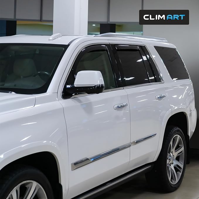 in-Channel Incredibly Durable Rain Guards for Chevy Tahoe 2015-2020/GMC Yukon 2015-2020, Original Window Deflectors, Vent Window Visors, Vent Deflector, 4 pcs. - 615463
