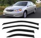 Window Visors Rain Guards Shield for 2002-2006 Toyota Camry, Out-Channel Window Vent Wind Deflectors Visors Shades for 02-06 Camry
