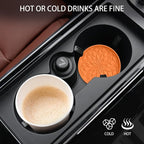 ME.FAN Car Coasters for Cup Holders [4 Pack] - 2.75In Silicone Auto Mug Mats - Universal Non-Slip Recessed Car Interior AccessoriesOrange