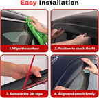 KPY Rain Guards Fit for 2007-2014 Chevrolet/Chevy Tahoe, Out-Channel Window Visors Vent Wind Deflectors 4PC, Car Accessories for 2007-2014 GMC Yukon